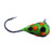 Kenders D-Style Jig Tung - 1/32oz #14 GrnOrgBlkSpotGlow