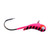Kenders Kanoe Jig Tung - #14 Pink Stripe Glow Red Eye