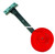 Lakco Reel Rattle Reel - Mount - 3.75'' Red Hinged-Red