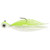 Eagle Claw - Lazer Sharp - Pro-V Bucktail Jig - 1/8oz Chart/White 2pk