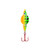 Lindy Ice Flyer Spoon - Rattln - 1/4oz 1.375'' Firetiger Glo