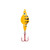 Lindy Ice Flyer Spoon - Rattln - 1/4oz 1.375'' Org Tiger Glo