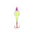Lindy Ice Flyer Spoon - Rattln - 1/4oz 1.375'' PinkLmndGlo