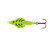 Lindy Ice Flyer Spoon - Rattln - 1/4oz Chartreuse Tiger