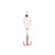 Lindy Ice Flyer Spoon - Rattln - 1/8oz 1.0625'' Wht Tiger Glo