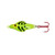 Lindy Ice Flyer Spoon - Rattln - 1/8oz 1.5'' Chartreuse Tiger