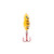 Lindy Ice FrosteeJigginSpoon - 3/16oz 1'' Orange Tiger Glo