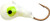 Lindy Ice Tungsten Toad - #6 Chartreuse Glow 1pk