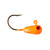 Lindy Lead Free LiveBait Jig - 1/8oz Fluorescent Orange 2pk - LLBJLF3202