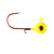 Lindy Lead Free Max Gap Jig - 1/8oz Hot Yellow 2pk - LMAXLF3205