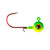 Lindy Lead Free Max Gap Jig - 1/8oz Lime Hot Yellow 2pk - LMAXLF3206