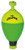 Mr Crappie Snappers - Wgt - Pear 1.25'' Yellow/Green 2pk