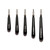 Nako Tungsten Skinny DS Wgt - 3/16oz No Chip Black 5pk