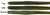 Roboworm FAT Straight Tail - 4.5'' Green Neon Pumpkin 8pk