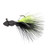 Strike King TG Hair Jig - 1/8oz Black Chartreuse 2pk