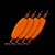 Whisker Seeker Big Bertha - Cigar 3'' Orange 4pk