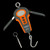 Whisker Seeker Digital Scale - 110 lb Black/Orange