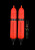 Whisker Seeker EVA Float - Pole 1oz 7.5'' Blaze Org 2pk