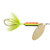 Yakima Rooster Tail SingleHk - 1/8oz Swing Gold; FireTiger