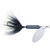 Yakima Rooster Tail SingleHk - 1/8oz Swing Silver; Black
