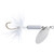 Yakima Rooster Tail SingleHk - 1/8oz Swing Silver; White