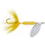 Yakima Rooster Tail SingleHk - 1/8oz Swing Silver; Yellow