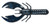 Yum Craw Papi - 3.75'' Black/Blue Flake 8pk