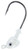Strike King SW Flats JigHead - Pearl 3pk - FJH14-844