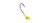 Strike King SW Flats JigHead - Chartreuse 3pk - FJH18-801