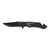 Smith & Wesson Extreme Ops Folding Knife 3-1/2" Clip Point Blade Black with Glass Breaker and Strap Cutter - 1215364