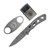 Smith & Wesson Folding Knife Cigar Cutter and Lighter Combo 3" Drop Point Blade Silver - 1227074