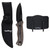 Uncle Henry Fixed Blade Knife 3" Drop Point Blade Pakkawood with Headlamp - 1227076
