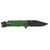 SOG Knives Escape 2.0 Folding Knife 3-2/5" Semi Serrated Clip Point Blade OD Green Blister - SOG-11-52-01-43