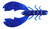 Berkley PB Chigger Craw, 4'' Sapphire Blue 9pk