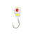 LakeEffect Tungsten Ice Jig, 3mm Wonderbread Glow