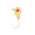 LakeEffect Tungsten Ice Jig, 3mm Wonderbread Gold