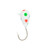 LakeEffect Tungsten Ice Jig, 5mm Carnival Glow