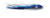 P-Line Sunrise Squid, 4.5'' Bl/Slv/Blk Slv Flk 5pk