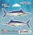 Salty Mini Stickers, 3.8x4 Marlin