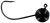 Big Bite Baits 1/4oz Wacky Head 5pk - Black