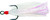 Gamakatsu - Dressed Treble Hook - Black Sz2 Wht/wht 2pk - 216409-WR