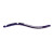 Kelly's Annealed - Striper Worm - 5.5in 12cd Purp/wht -