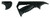 FAB Defense FXPTKCB PTK VTS Combo Ergonomic Pointing Grip Angled wAdditional Storage Compartment Black Polymer