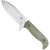CobraTec PSK Knife Black Dark Stonewash Fixed Blade OD Green Satin Stonewash - CTPSKODGMCASSW