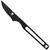 CobraTec Surgeon Knife Fixed Blade Black - CTSURBLK