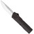 CobraTec Lightweight OTF Knife Dual Action OTF Blade Black - BCTLWDNS