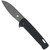 CobraTec Gator Knife Folding Blade Black - CTBLKGATOR