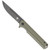 CobraTec Streamline G-10 Folder Knife Folding Blade OD Green - CTODGG10SL