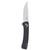 CRKT Q Compact Folding Knife 3" Drop Point Blade Black - 7075