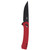 CRKT Q Compact Folding Knife 3" Drop Point Blade Red - 7075R